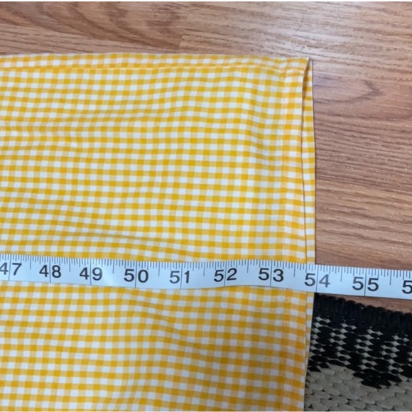 LOVERS + FRIENDS YELLOW GINGHAM JUMPSUIT W/ RUFFLED STRAPS - Picture 6 of 10